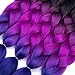28 Inch Pre Stretched Braiding Hair 7 Packs Easy Crochet Braid Hair, Hot Water Setting Professional Soft Yaki Texture Ombre Braiding Hair Extensions