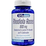 Rhodiola Rosea 900mg Standardized - 180 Capsules Max Strength Best Value Rhodiola Supplement Standardized to 3% Rosavins &amp; 1% Salidrosides