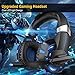 Xbox one Headset for PS4,WILLNORN K2 Gaming Headset with Mic Noise Cancelling Over Ear Headphones for PS4,PC Controller,Laptop,LED Light,Stereo Sound with Bassthumb 1