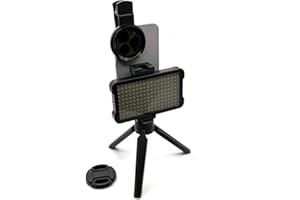 Selfie Light and Circular Polarizer Filter, Clip Fill CPL Polarized Lens, Adjustable Brightness for Removing Reflective Photo