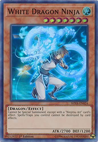 Yu-Gi-Oh! - White Dragon Ninja - SHVA-EN024 - Super Rare - 1st Edition - Shadows in Valhalla