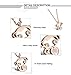 OPK Jewelry Rose Gold Plated Stainless Steel Holow Out Lovely Monkey Pendant Friendship Necklace