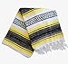 Del Mex Classic Mexican Blanket Vintage Style (Yellow)