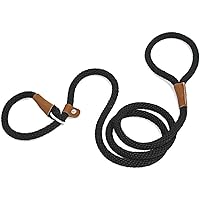 Lynxking Dog Leash Slip Rope Lead Leash Strong Heavy Duty Braided Rope No Pull Training Lead Leashes for Medium Large…