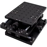 Portable Manual 2D Slide Table, Precision XY Axis Moving Table 210x150x80MM | Translation Stage for Laser Marking Engraving Machine