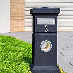 HASWARE 4 Inch Self Adhesive House Number, Modern