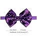 CÉLLOT 15pcs Baby Girl Headbands Sparkly Glitter Sequins 4