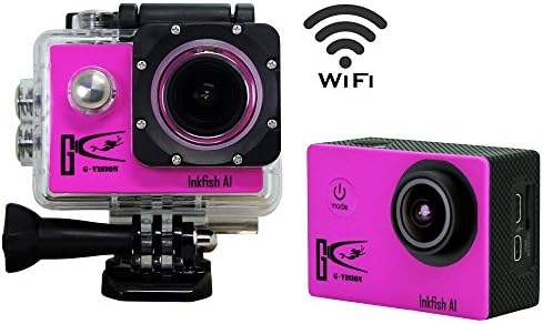 1+1Wifi Full Hd 1080p Sport Action Camera1.5" LCD 170 Degree Wide Angle Waterproof Cam DV Camcorder Outdoor for Diving Swimming Bicycle Motorcycle Sliver with Free Accessories Kit(pink)