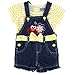 Sesame Street Elmo Girls Short Sleeve Tee and Shortall Set (Baby)