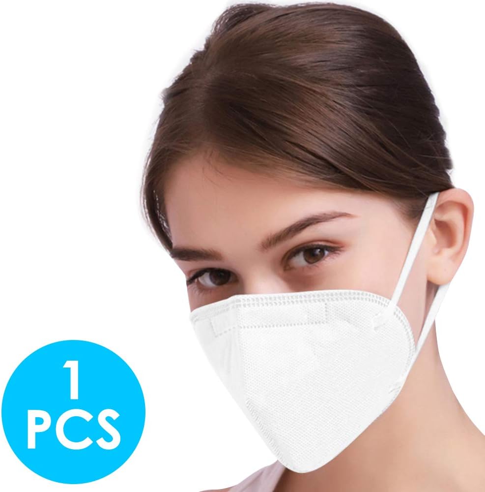1 piece N95 Medical Face Masks, FFP2 Multifunctional Protective Mask with Nose Clip, Antiviral Bacteria Proof KN95 Mask