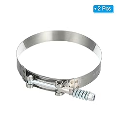 PATIKIL T-Bolt Hose Clamps with Spring, 2 Pack