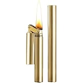 Vintage Trench Lighter, Cool Copper Lighter, Windproof Brass Lighters for Men Dad Husband (Fuel Not Included), Glod