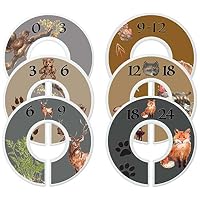 Mumsy Goose Baby Nursery Closet Dividers, Closet Organizers Baby Boy Woodland