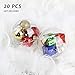 Uten 20Pcs Clear DIY Craft Ornament Christmas Decorations Balls 3.94
