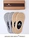 VERO MONTE 4 Pairs No Show Socks Women Cotton Sports Liners (NUDE+GREY, 8-9.5)