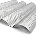 Ohomr No-stick French Bread Pan for Baking Baguettes Metallic Perforated Wave Loaf Bake Mold 4 Gutters Baguette Pan