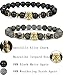 LOLIAS 4 Pcs Lava Rock Bead Bracelet for Men Leopard Lion bracelet...