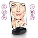 Dressing Table Makeup Mirror with Lights - 10.7 inches Dimmable Led Touch Screen Makeup Mirror as Portable Natural Daylight Lighted Make Up Mirror Battery Operated Idea for Every Woman