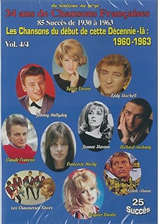 Les Chansons Du Debut De Cette Decennie La 1960 1963 Dvd V4 Amazon Fr Johnny Hallyday Sylvie Vartan Eddy Mitchell Claude Francois Jeanne Moreau Francoise Hardy Brigitte Bardot Richard Anthony Les Chaussettes Noires Johnny