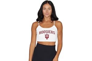 Lojobands Women's Tailgate Outfit College Spaghetti Tank Top Crop Top Made in USA One Size Fits Most