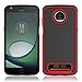 Elegant Choise Moto Z3 Case, Moto Z3 Play Case, Hybrid Dual Layer Shock Absorbing Anti-Scratch Rugged Bumper Armor Defender Protective Case for Motorola Moto Z Play 3nd Gen 2018 (Red)