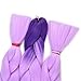 Ombre Jumbo Braiding Hair Extension 2 Tone Kanekalon Fiber for Twist Braiding Hair(3Pcs/Lot),Blue-Light purple