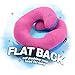 BCOZZY Kids Travel Neck Chin Supporting Pillow for Traveling in a Car seat, Provides Double Support for Kids Head, Must Have Travel Essential, Carry Bag, Large Size Pink