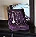 Mantello Two-Layer Lint Jewelry Organizer Box Storage Case with Lock, Purple