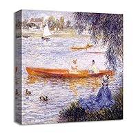 Canvas Wall Art Vase of Flowers by Pierre-Auguste Renoir Canvas Prints Home Artwork Decoration for Living Room,Bedroom - 12x12 inches