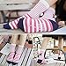 Yoicy 6Pairs Womens Cotton Color socks - Soft Casual Candy Color Crew Socks for Womens Girls