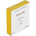 StonyLab Qualitative Filter Paper Circles, 108mm Diameter Cellulose Filter Paper with 20 Micron Particle Retention Medium Fil