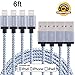 Sunnest iPhone Cable, 4 Pack 6FT Lightning Charger Cord Nylon Braided for iPhone 7, 7 plus, SE, 6s, 6s plus, 6plus, 6, 5s 5c 5, iPad Mini, Air, iPad 5, iPod on iOS9