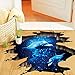 SMYTShop 3D Dolphin in The Ocean Floor/Wall Sticker Removable Mural Decals Vinyl Art Living Room Decors 23.6