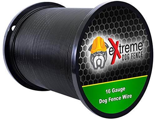 Professional Electric Dog Fence Wire - Heavy Duty Direct Ground Burial Rated Perimeter Wire - Stands Up to the Elements on ANY Wired Underground Dog Fence - 1000 Feet High Grade 16 Gauge