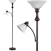Leasgy 71'' Floor Lamps for Living Room, Tall Floor Lamp for Bedroom with Adjustable Angle Arc Reading lamp, Modern Torchiere