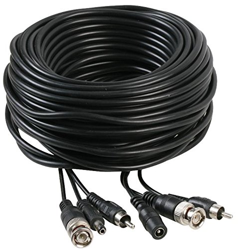 Defender Security L40DBR 40 m DC+BNC+RCA CCTV Lead Cable, male to male