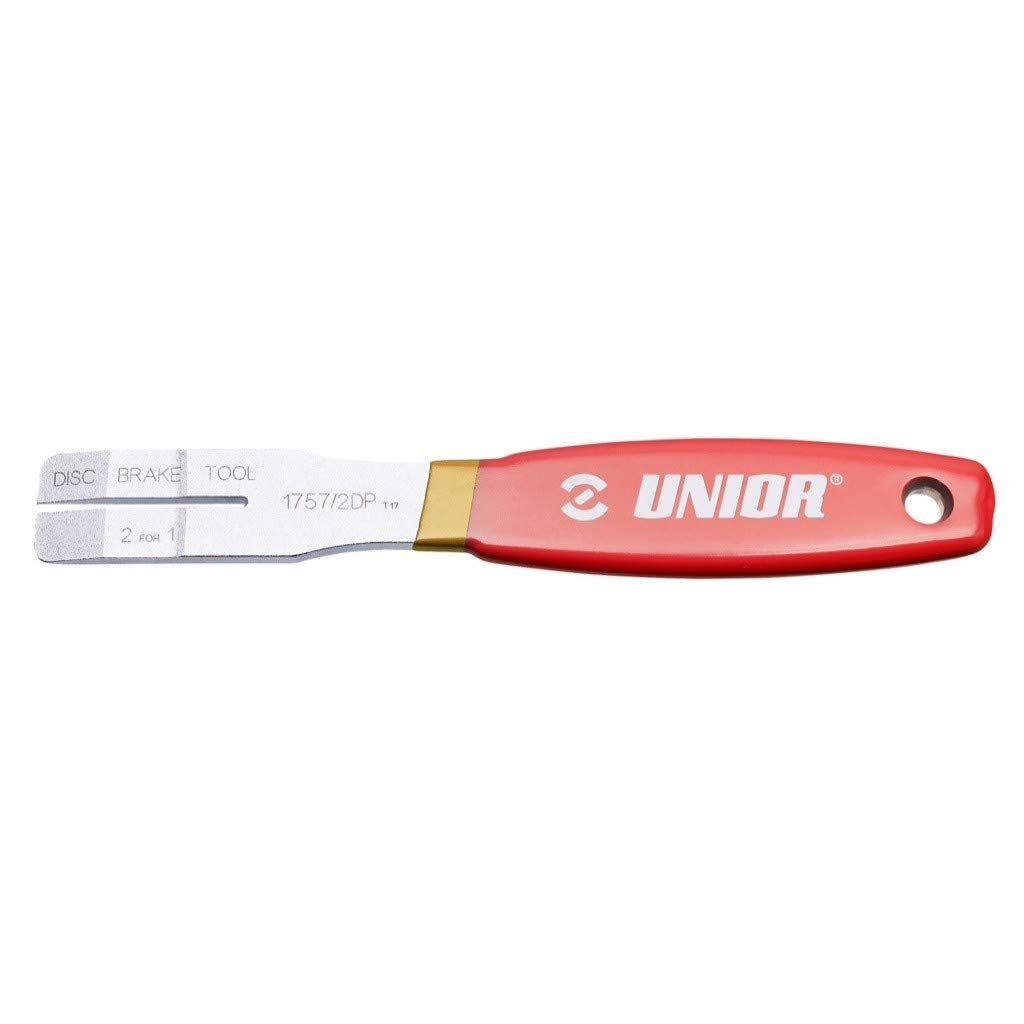 UNIOR 2 For 1 Disc Brake Tool: Red