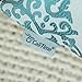 CaliTime Pack of 2 Soft Jacquard Throw Pillow Covers Cases for Couch Sofa Home Decoration Vintage Diamond Shape Damask Floral 18 X 18 Inches Teal