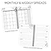bloom daily planners UNDATED Daily Calendar Planner & Coloring Book - Monthly/Weekly Agenda Organizer - 6
