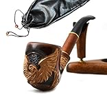 Pear Wood Hand Carved Tobacco Smoking Pipe 