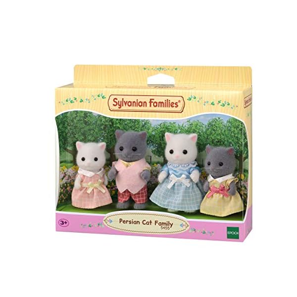 Sylvanian-Families-5455-Persian-Cat-Family-Dolls Sylvanian Families 5455 Persian Cat Family Dolls, Multicolor