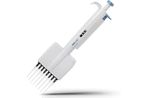 ONiLAB Lab Micropipette, Adjustable Volume 8-Channel Multichannel Pipettors, 50-300μl