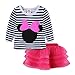 Mud Kingdom Toddler Girl Clothes 3T Pink Outfits Cute Long Sleeve