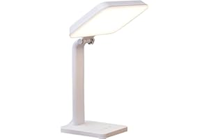 Theralite Aura Bright 10000 Lux Therapy Lamp, Sun Lamp for Light Box Therapy to Fight Low Energy with Adjustable Brightness 4 Light Settings for Sunlight Deprivation for Home and Office Use, White