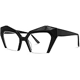 VOOGLAM Thick Oversized Cat Eye Blue Light Blocking Glasses, Fashion Eye Glasses Frame for Women Anti Eyestrain & UV Aeneas