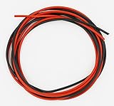 BNTECHGO 16 Gauge Silicone Wire Ultra Flexible 10 Feet high temp 200 deg C 600V 16 AWG Silicone Wire 252 Strands of Tinned Copper Wire Stranded Wire Model Battery Cable Black and Red Each Color 5 ft