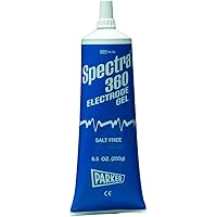 Spectra 360 Premium Electrode Gel for ECG, TENS, Monitoring, Pediatrics Soothing Gel Anti-Irritation 8.5 oz Tube - Each