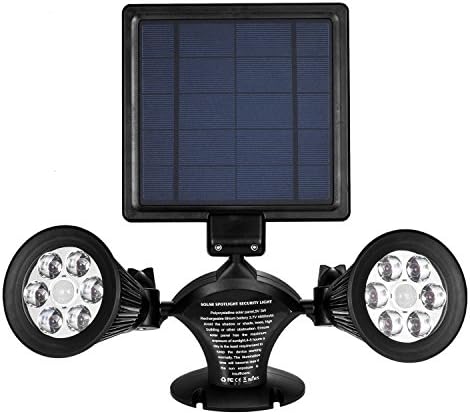 colinkind 600 Lumens 12 LED Solar Powered Security,Solar Lights Outdoor Motion Sensor,Landscape Light, Solar Flag Pole Light for Garden,Tree, Patio, Deck, Stairs, Pool Area, Etc