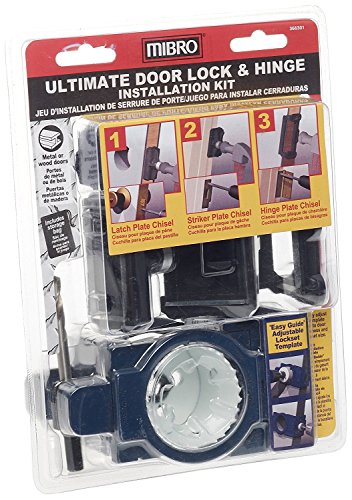 MIBRO 366301 Ultimate Door Lock and Hinge Installation Kit for Metal Doors