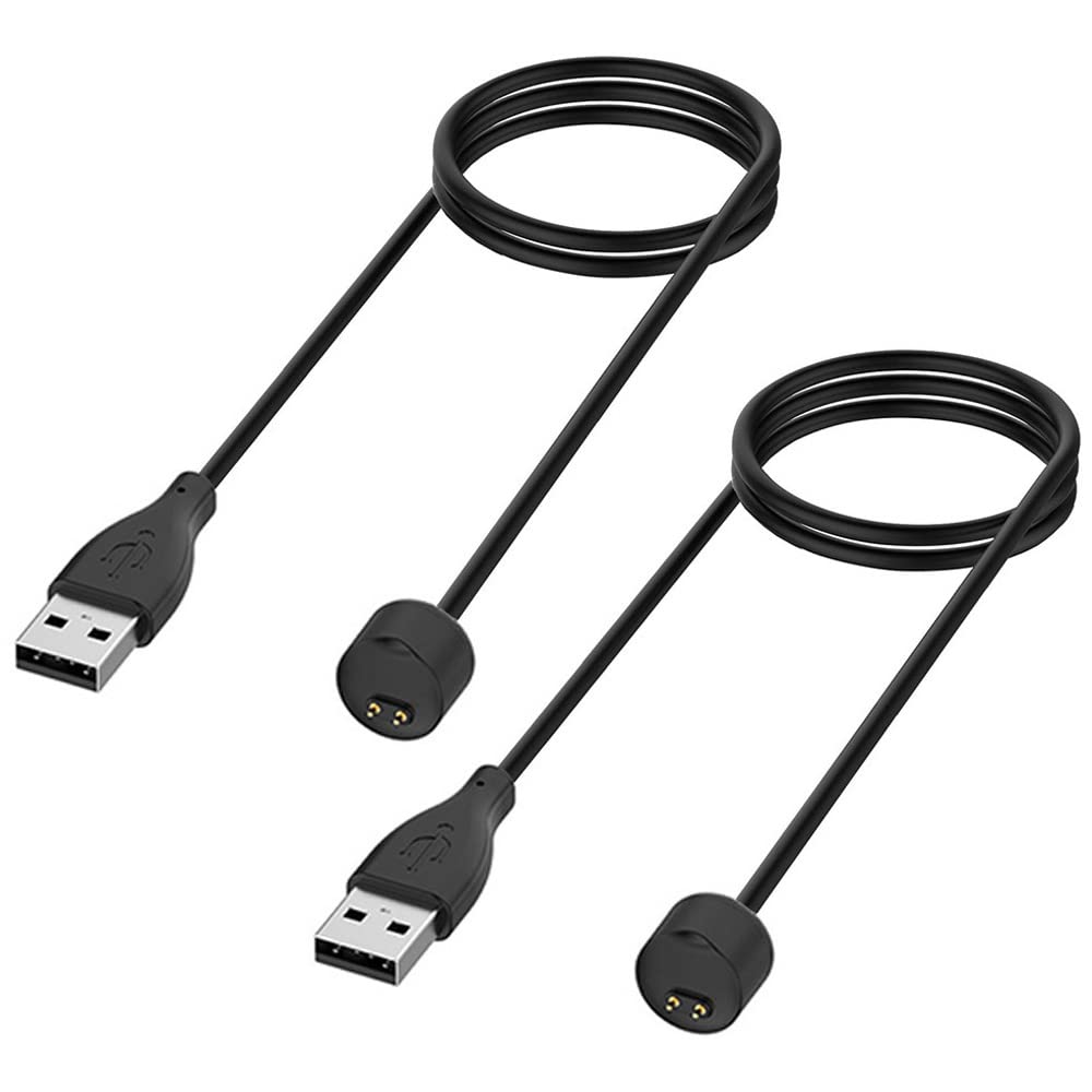 Photo 1 of Kissmart Charger for Amazfit Band 5, Xiaomi Mi Band 7/6/5, Replacement USB Magnetic Charging Cable Cord Accessories [2Pack - 1.6ft/50cm]